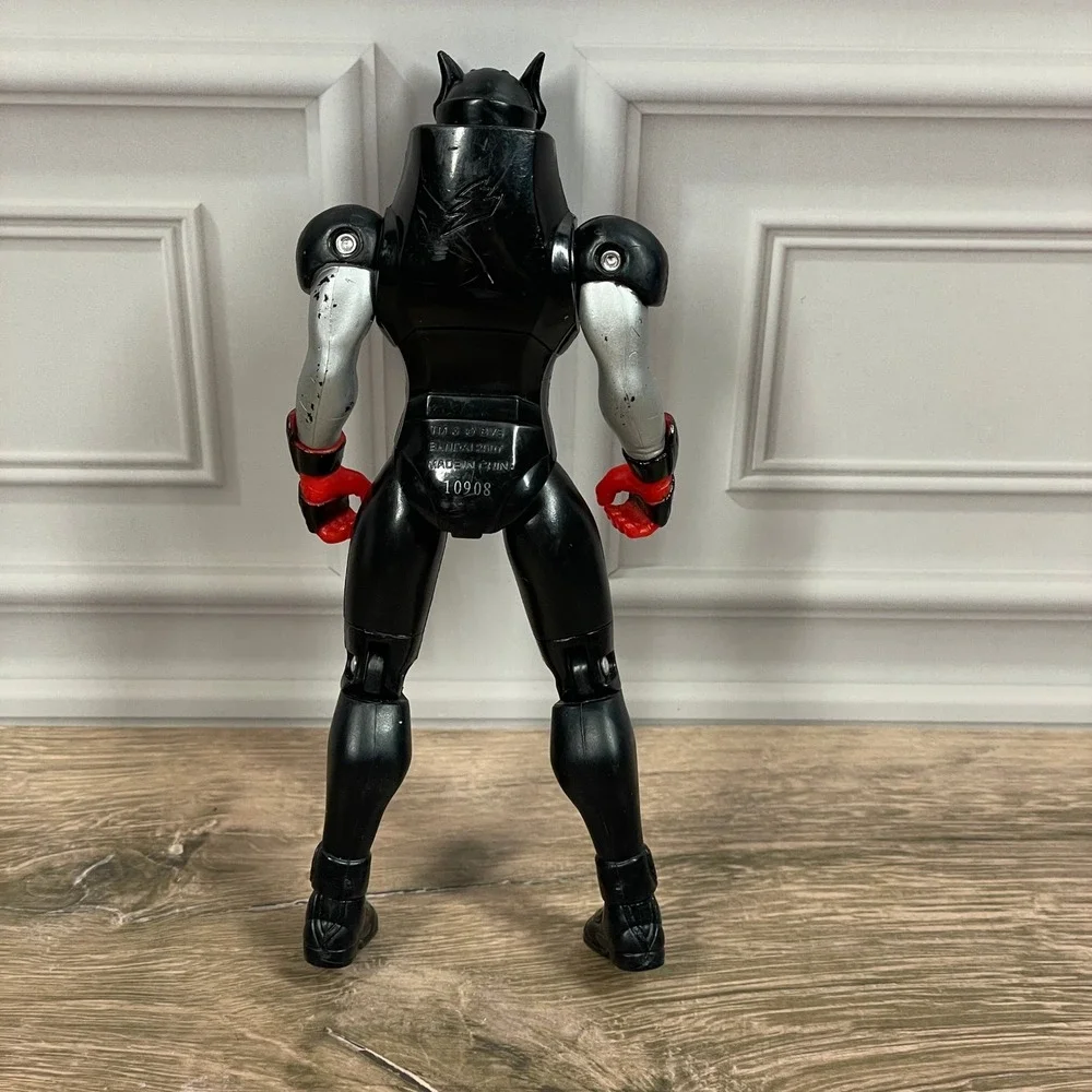 2007 Power Ranger Jungle Fury Bat Ranger Black Silver Action Figure Bandai - Picture 2 of 7